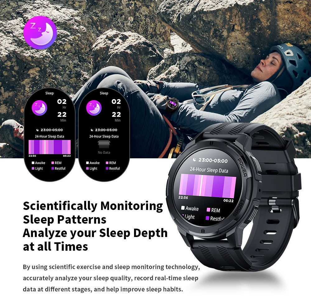 Oukitel BT10 smartwatch sport edition 2024 mens smartwatch 410mAh 1.43-inch BT5.2 mens smartwatch X241226