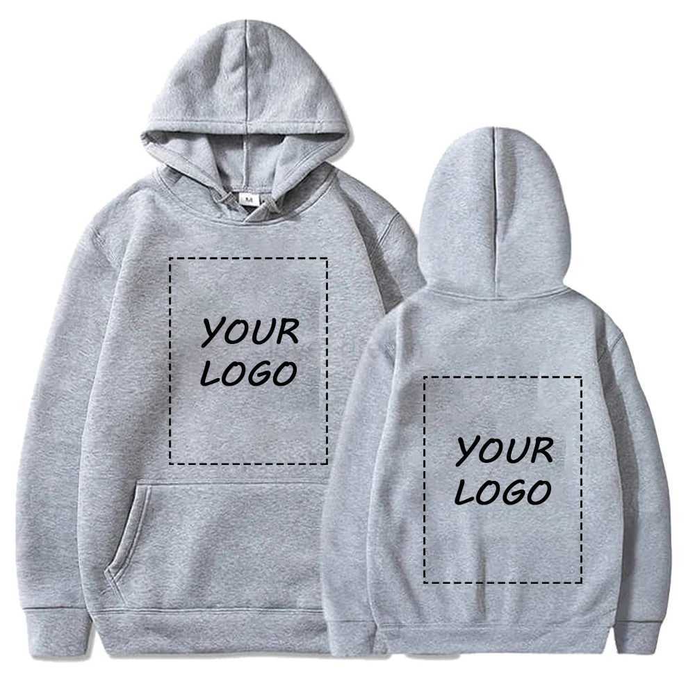 Custom Hoodies Diy Text Couple Friends Family Design Image Print Clothing Sports Leisure Harajuku Sweater Size M-4XLXJ240812