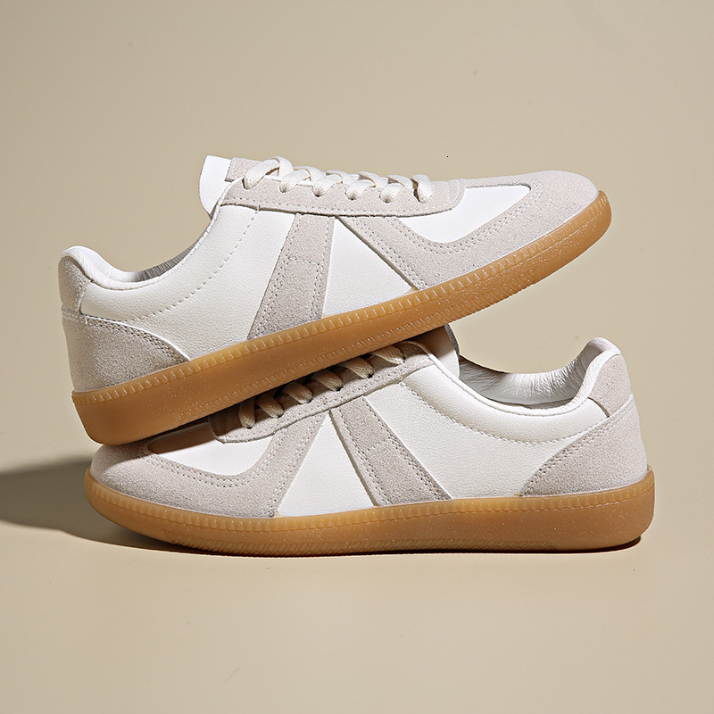 Ddmysports Casual Little White Instagram Fashion Korean Edition Versatile Women S German Training Flat Bottom Street Shooting Board Shoes F Outdoor