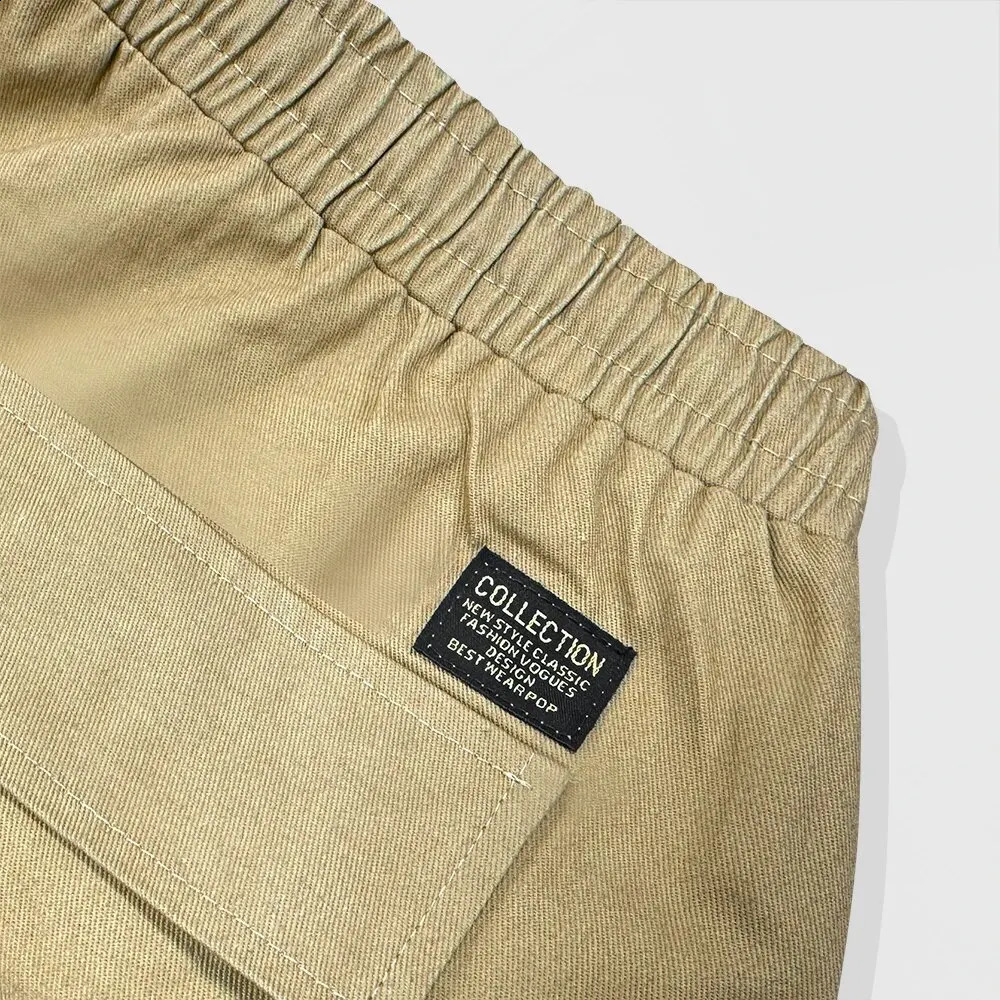 Mens Spring And Fall Loose Multi-Pocket Drawstring Work Pants Outdoor Washed Vintage High Street Hip-Hop Casual Pants 240812