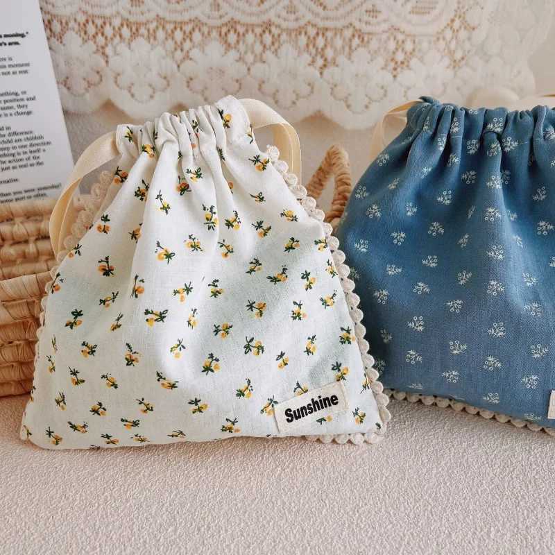 19 * 19CM baby diaper bag printed flower wet diaper cart travel bag outdoor wet diaper storage bag W240812