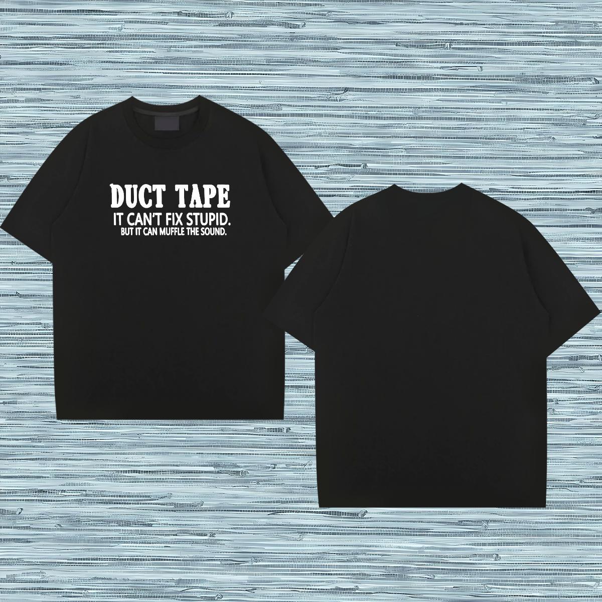 DIY Customized T-Shirts for Men letter Top Tees 230g Cotton Daily Wear Cool Design Cartoon Print Breathable Couples T Shirts