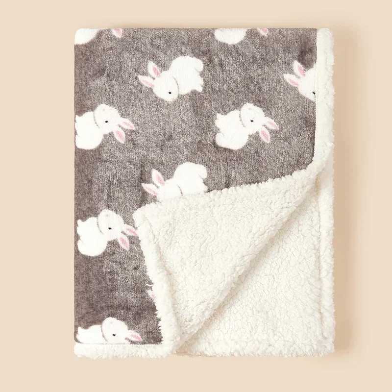 Winter baby blanket wool warm blanket suitable for newborn bedding baby swaddle bags flannel cashmere soft stroller covers blankets Manta babiesW24081