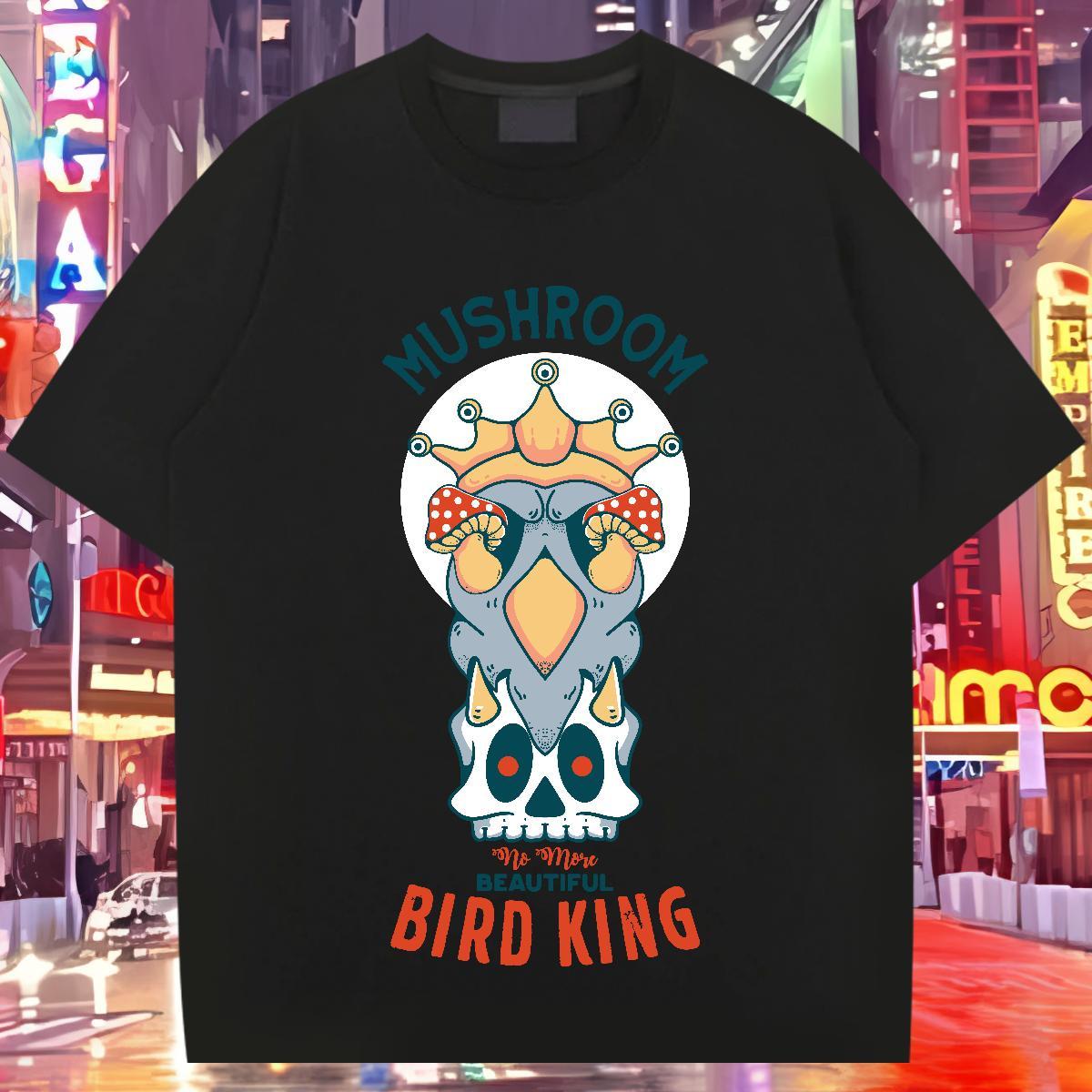 New Designer T shirt skull Tops Tees 230g Pure Cotton Daily Outfit Classic White Plus Size Breathable Short Sleeve Men Clothes T-Shirt