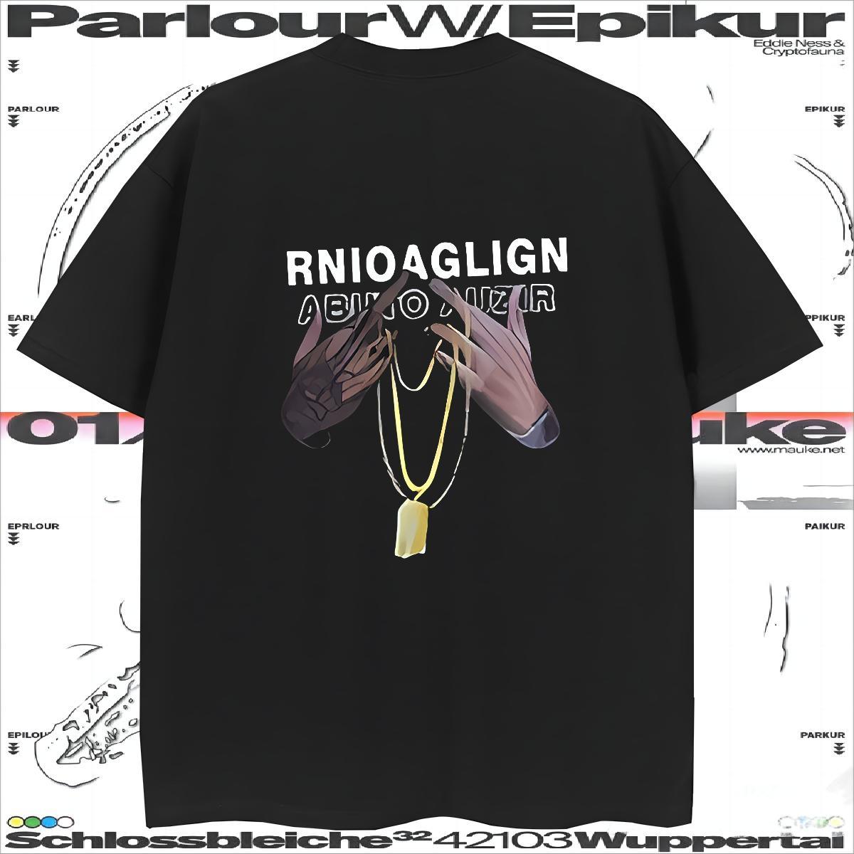 T Shirt For Man 100% Cotton 230g hands Street Breathable Crew Neck Custom Printing Men Clothes T-Shirt Stylist Comfortable Tops Shirt