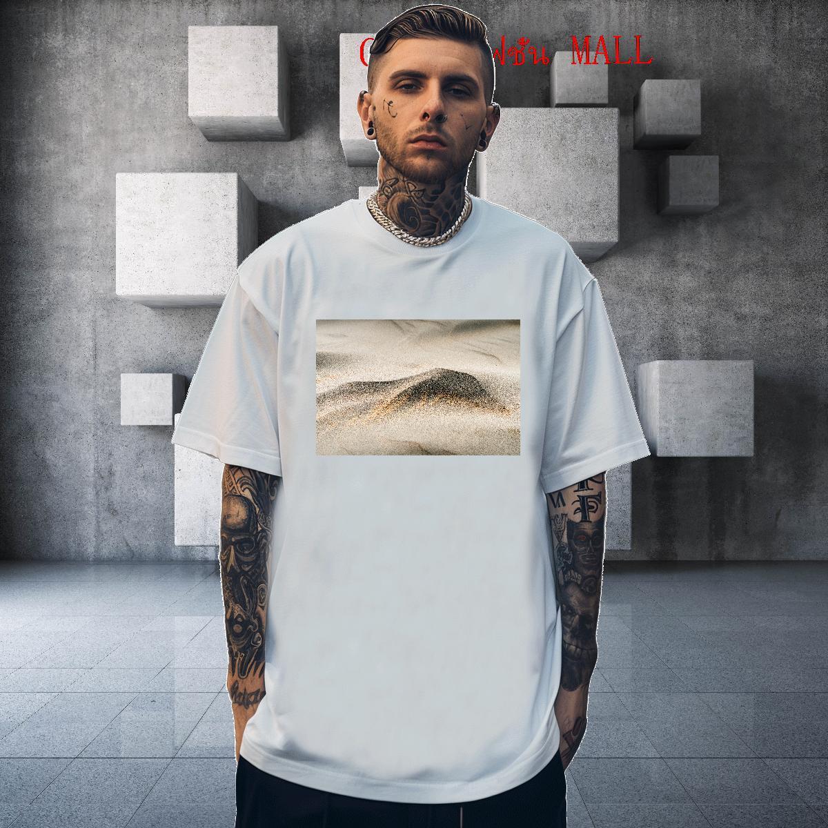 Comfortable Men Clothes T-Shirt desert 230g Pure Cotton Hip Hop Street Breathable Crew Neck T shirt Customized New Designer Tops Shirt