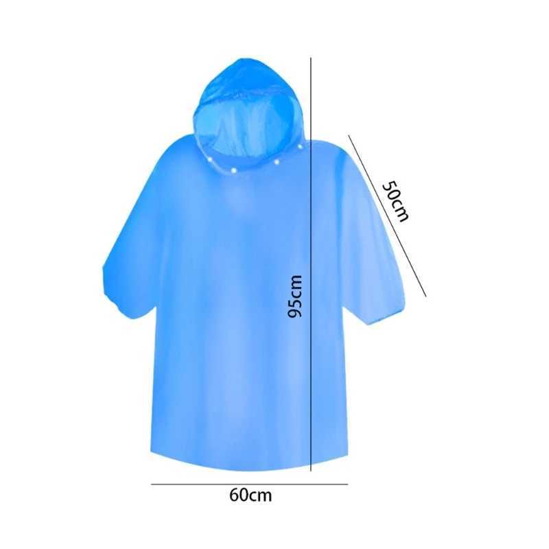 7pcs/set Disposables Raincoats Unisex Children Portable Waterproof Rain Ponchos Travel Emergency Rain Coats Outdoor Use Y240810