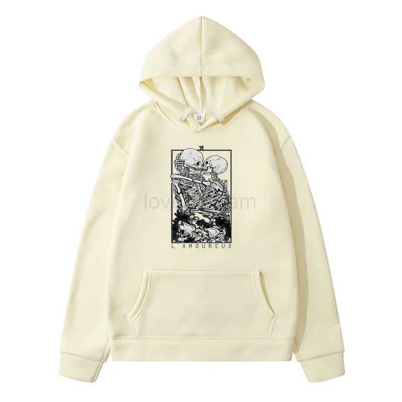 Skull Hug Pattern Printed Men Clothing Mens Sweat-shirt Mens Winter Sweater New in Sweatshirts Man Hoodie Fashion Casual 2024XJ240812