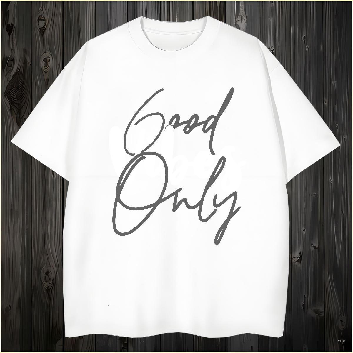 DIY Customized 230g Cotton T-Shirts for Men letter Casual Couples T Shirts Clothes Crew Neck High Quality Custom Printed