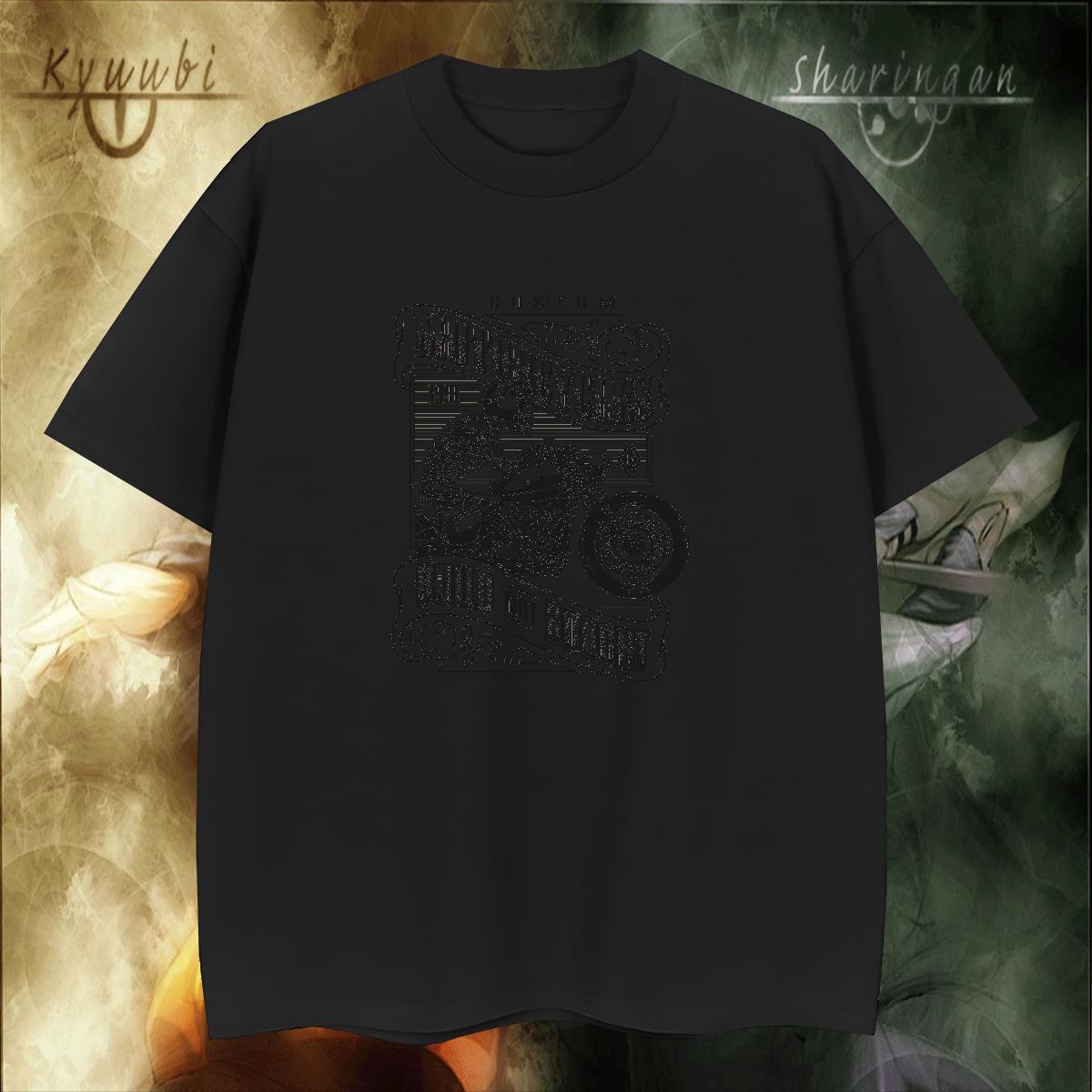 Classic Casual 230g Pure Cotton T-Shirts for Men Motorcycle Sports Casual Men Clothes T-Shirt Tees Breathable Short Sleeve Loose White Plus Size