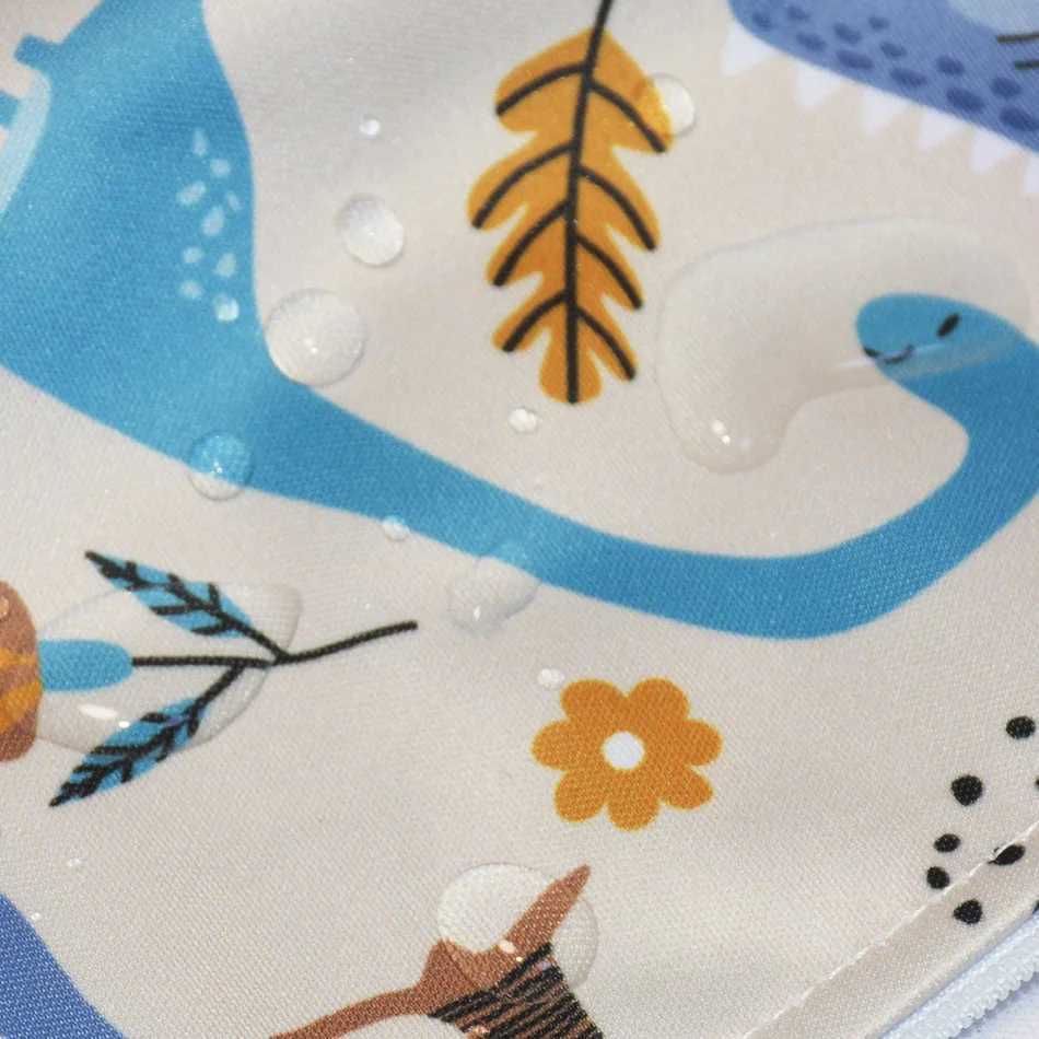 WizInfant 2-piece soft waterproof cute mens storage bag 25 * 28cm 15 * 22.5cm environmentally friendly washable cloth diaper bag W240812