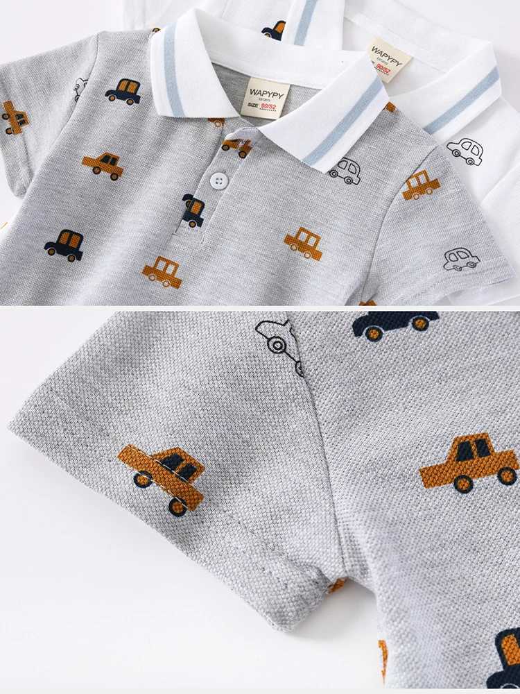 Fashion T-shirts for Boys Outfit Clothes Kids POLO Summer Children Polo Shirt High Quali Clothing Boy Tshirts Cotton Tops TeesXJ241225