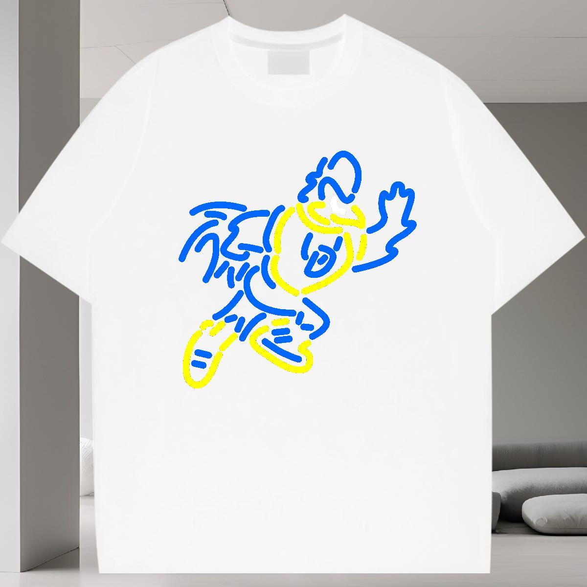 Free Shipping T-Shirts funny Tees Shirts 230g Cotton Spring Summer Comfortable DIY Anime Breathable Soft Men Tees