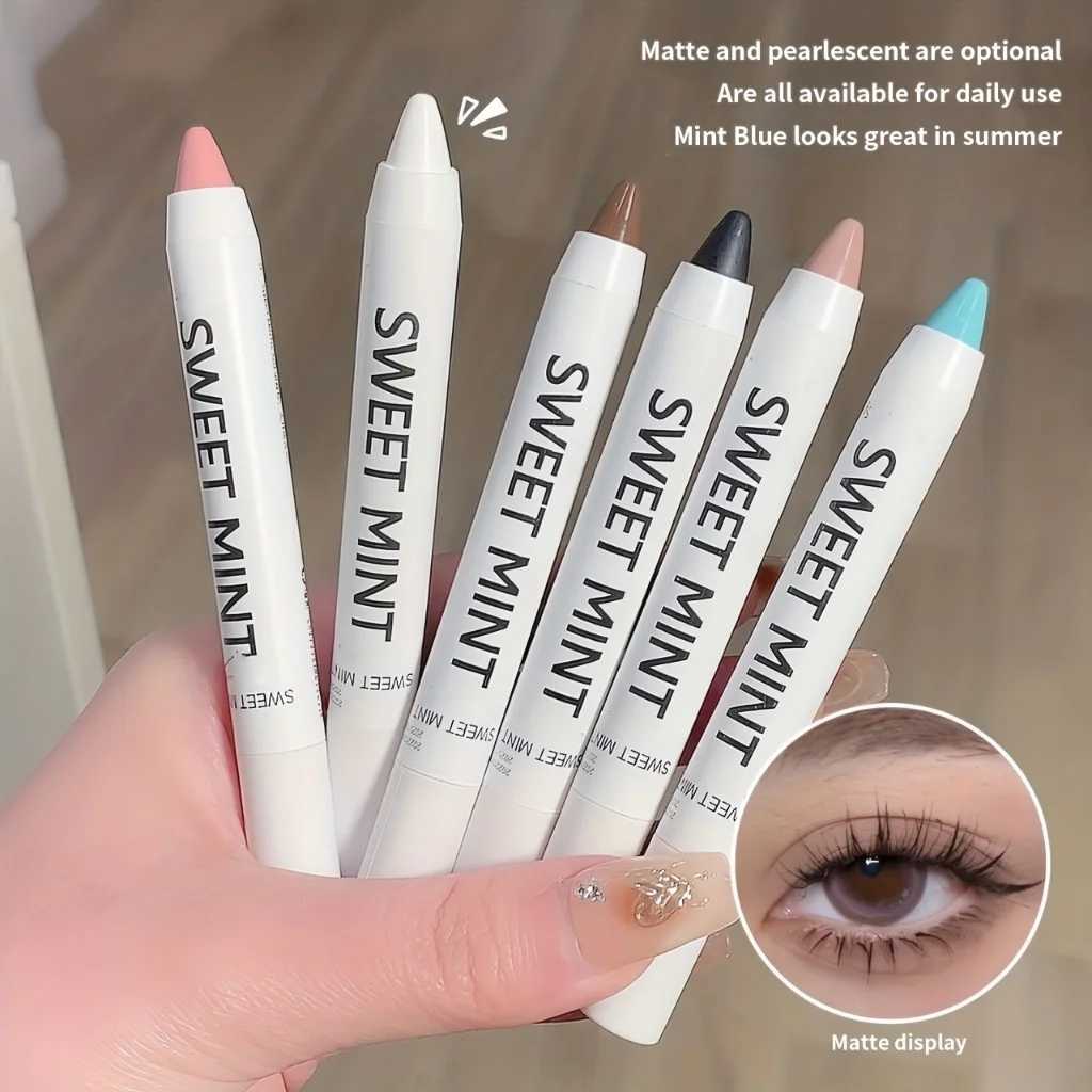 10 Colors Lying Silkworm Pen Highlighter Matte Shimmer Waterproof Long-lasting Pigmented Eyeshadow StickCL240812