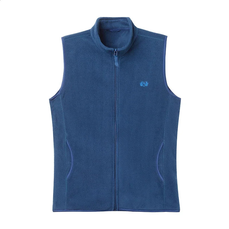 Mens Casual and Fashionable Fleece Embroidered Vest with Plush Jacket y240822