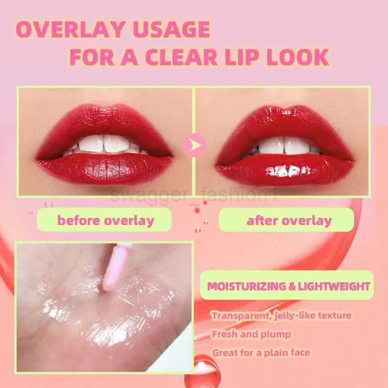 Fruit Flavors Lip Oil Set Hydrating Moisturising Clear Lipgloss Water Gloss Lip Pomade Lasting Lip Protector Plump Lips MakeupXJ240812