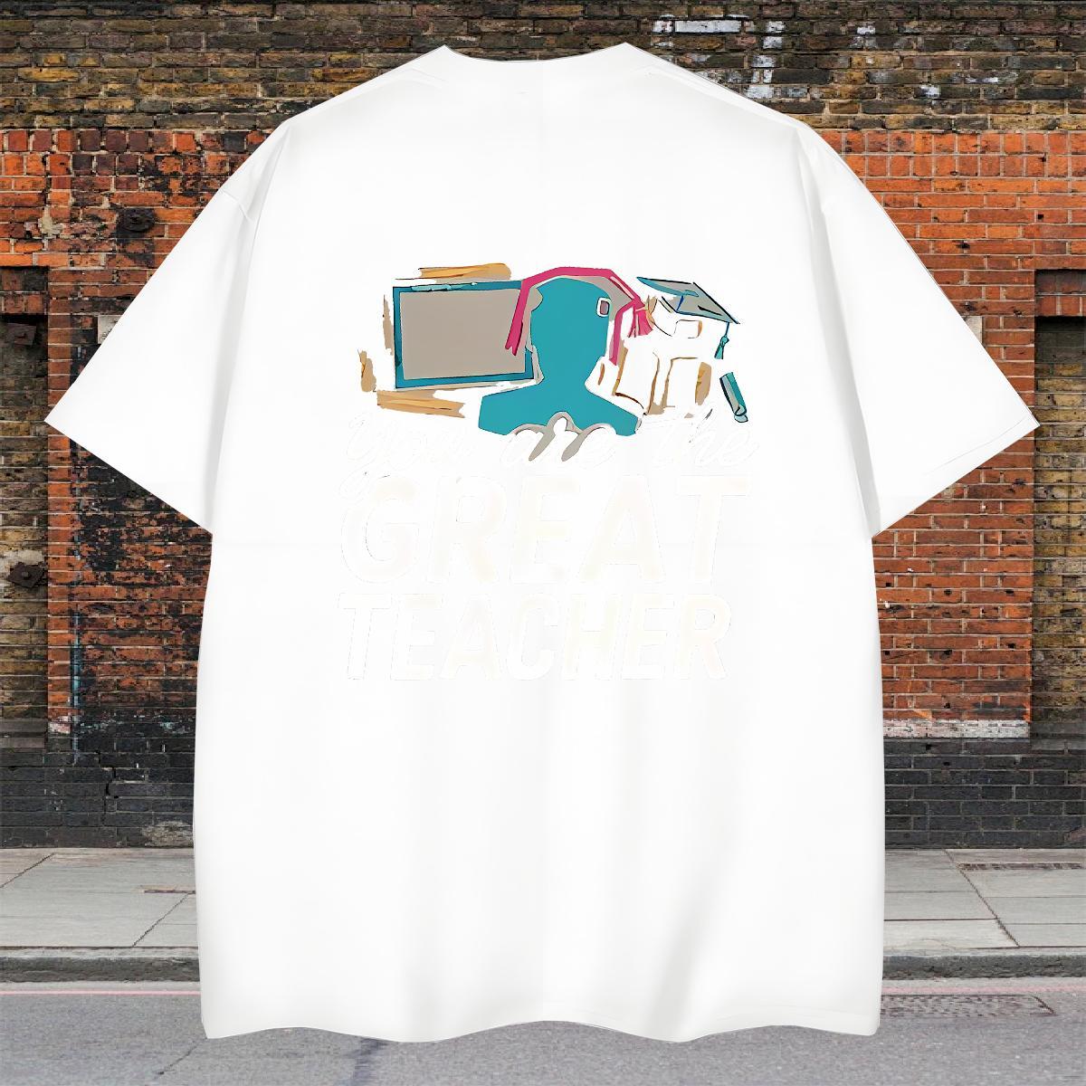 Custom Man T Shirts letter Tops Tees 230g Pure Cotton Hip Hop Brand Custom Big Size Breathable Short Sleeve Tshirts