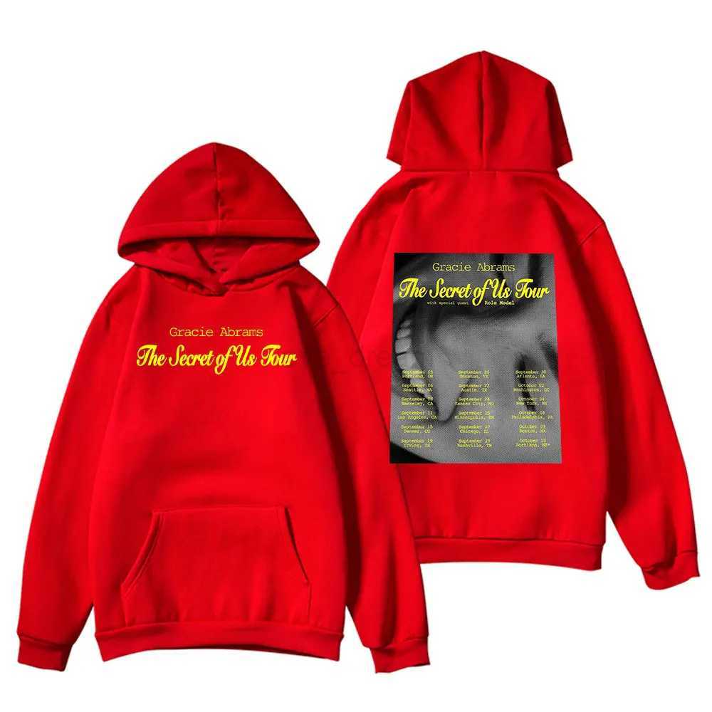 Gracie Abrams The Secret of Us Tour 2024 Hoodie Unisex Casual Printed Long Sleeve Pullovers StreetwearXJ240812