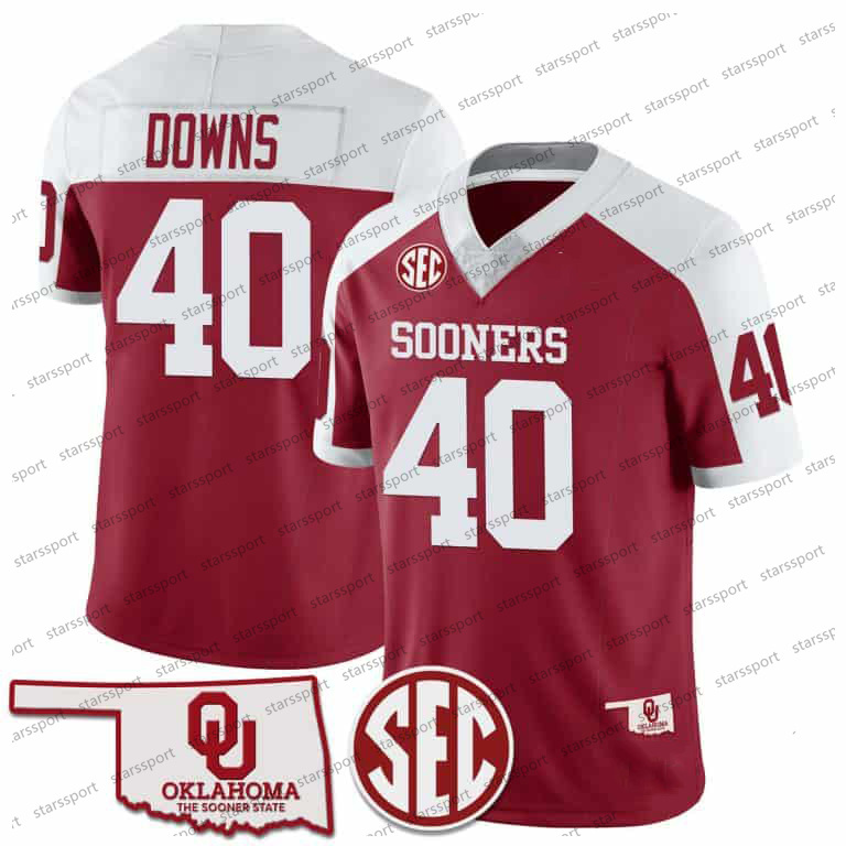 Hot Jackson Arnold Kyler Murray 2024 Oklahoma Sooners Football Jersey CeeDee Lamb Baker Mayfield Gavin Sawchuk Nic Anderson Jayden Gibson Andrel Antho