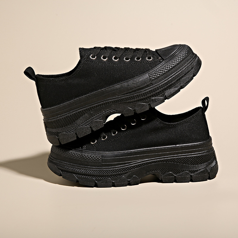 Ddmysports Instagram Trendy Korean Canvas Spring New Breathable Student Board Elevated Casual Shoes For Women BR Outdoor