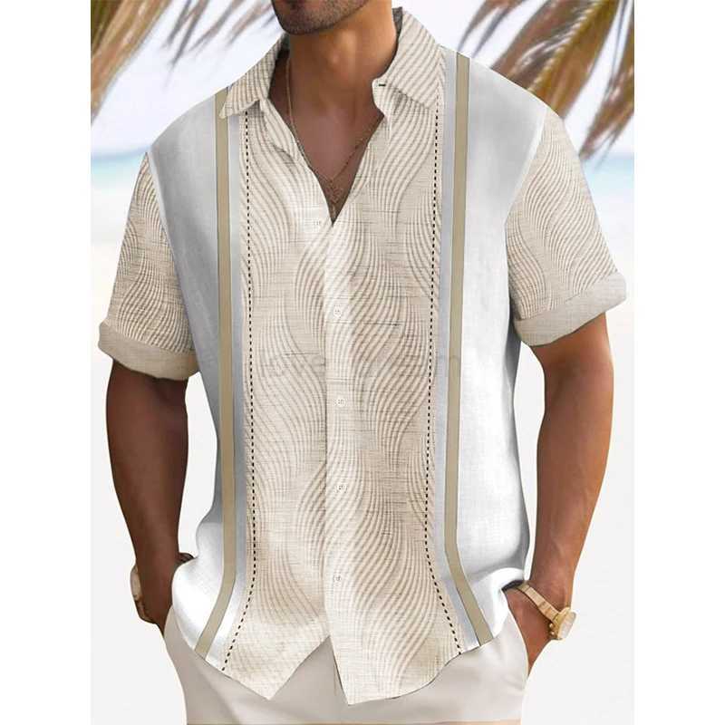 Flower Hawaiian Shirts Ethnic Style 3D Print Streetwear Men Women Fashion Short Sleeve Beach Shirt Male Tops Blouse Man ClothingXJ240812