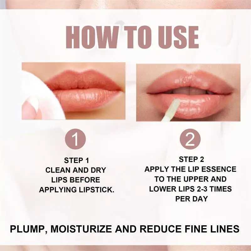Instant Volumising Essential Oil Lip Plump Serum Reduce Fine Lines Increase Lips Elasticity Nourish Sexy Lip Care New W240810