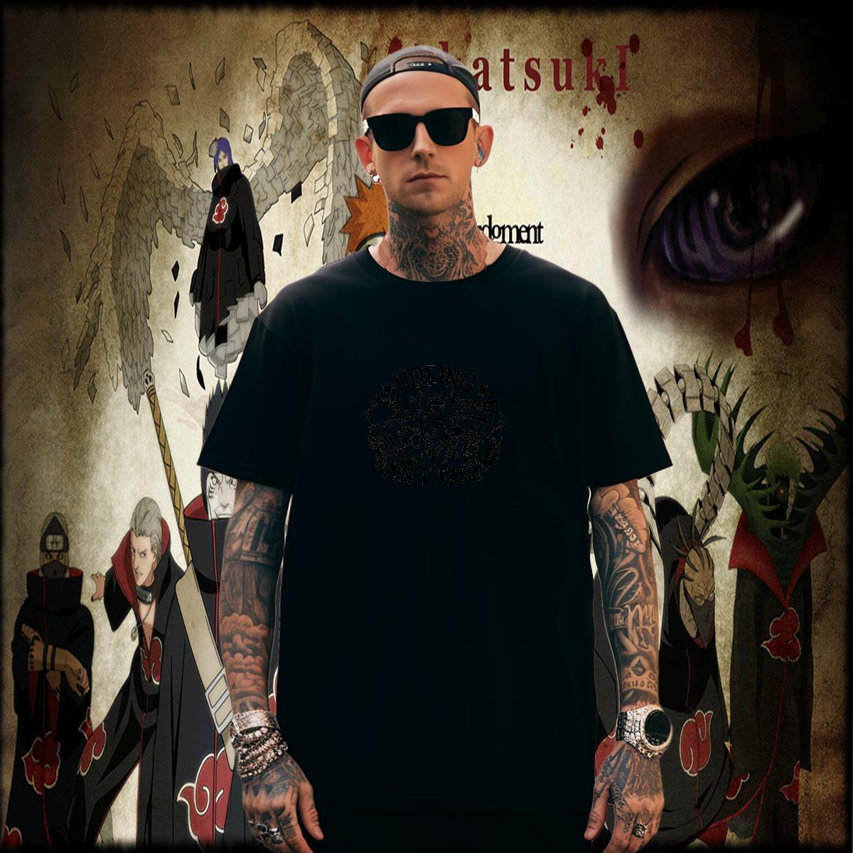Popular letter T-Shirts for Men Street Men Tshirts 230g Cotton Designer Fashion Breathable Custom Anime Top Tees