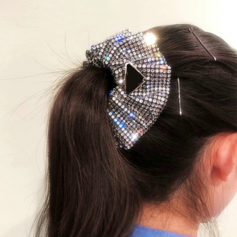 Women Designer Jewelry hair band Scrunchies Pearl Rhinestone Elastic Bands for Girls Hair Accessories Free shipping