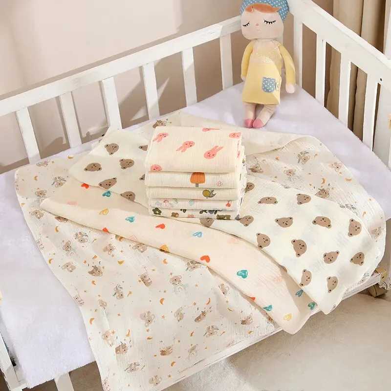 80x80cm baby receiving blanket suitable for newborn cotton plain baby bath towels baby bath towels baby productsW240810