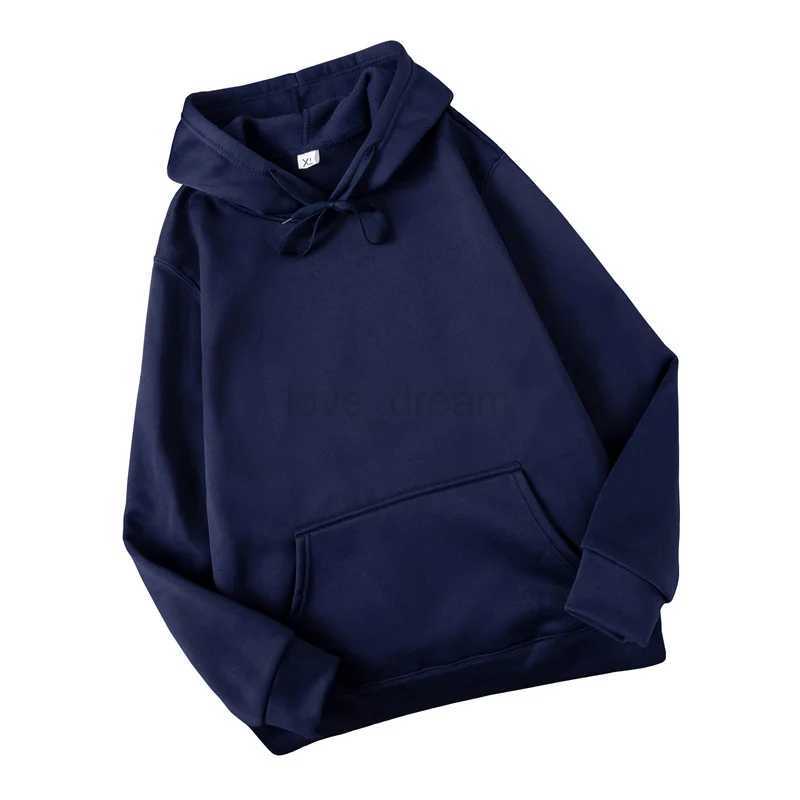 Fashion casual mens hoodie casual hoodie pullover mens top solid color hooded sweatshirt for menXJ240812
