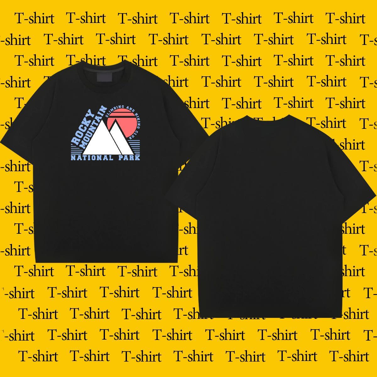 Wholesale Mens Tshirts letter 230g 100% Cotton Outdoor Breathable T Shirt For Man Custom Printed Fashion New Tee Shirt