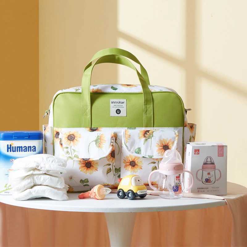 Baby urine bag waterproof mummy backpack large capacity messenger travel bag multifunctional pregnant baby stroller bag W240812
