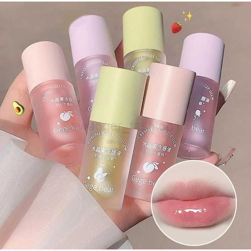 Crystal Jelly Lip Oil Plumping Hydrating Jelly Lip Gloss Lasting Moisturizing Transparent Lip Oil Balm Long Lasting Glow OilXJ240812