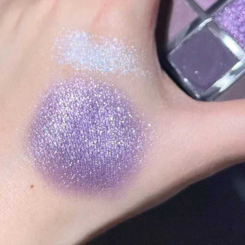 9 Colors Glitter Eyeshadow Palette Purple Lace Shimmer lescent Matte Acrylic Eye Shadows Palette Waterproof Eye Make UpW241212