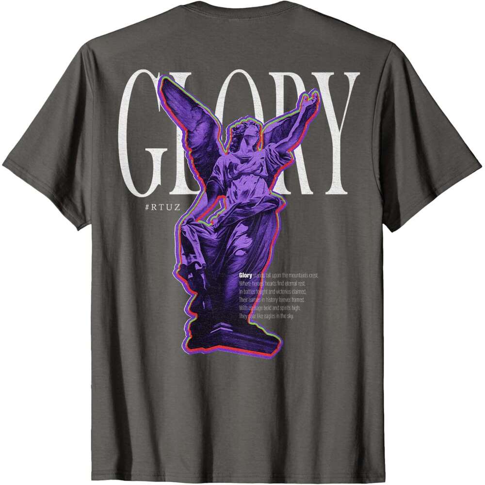 T shirt for Mens Goddess Modern hip hop vintage Angel urban back print streetwear T-Shirt Shirts Tshirt Graphic Tee Casual Tops Clothes Short sleeve