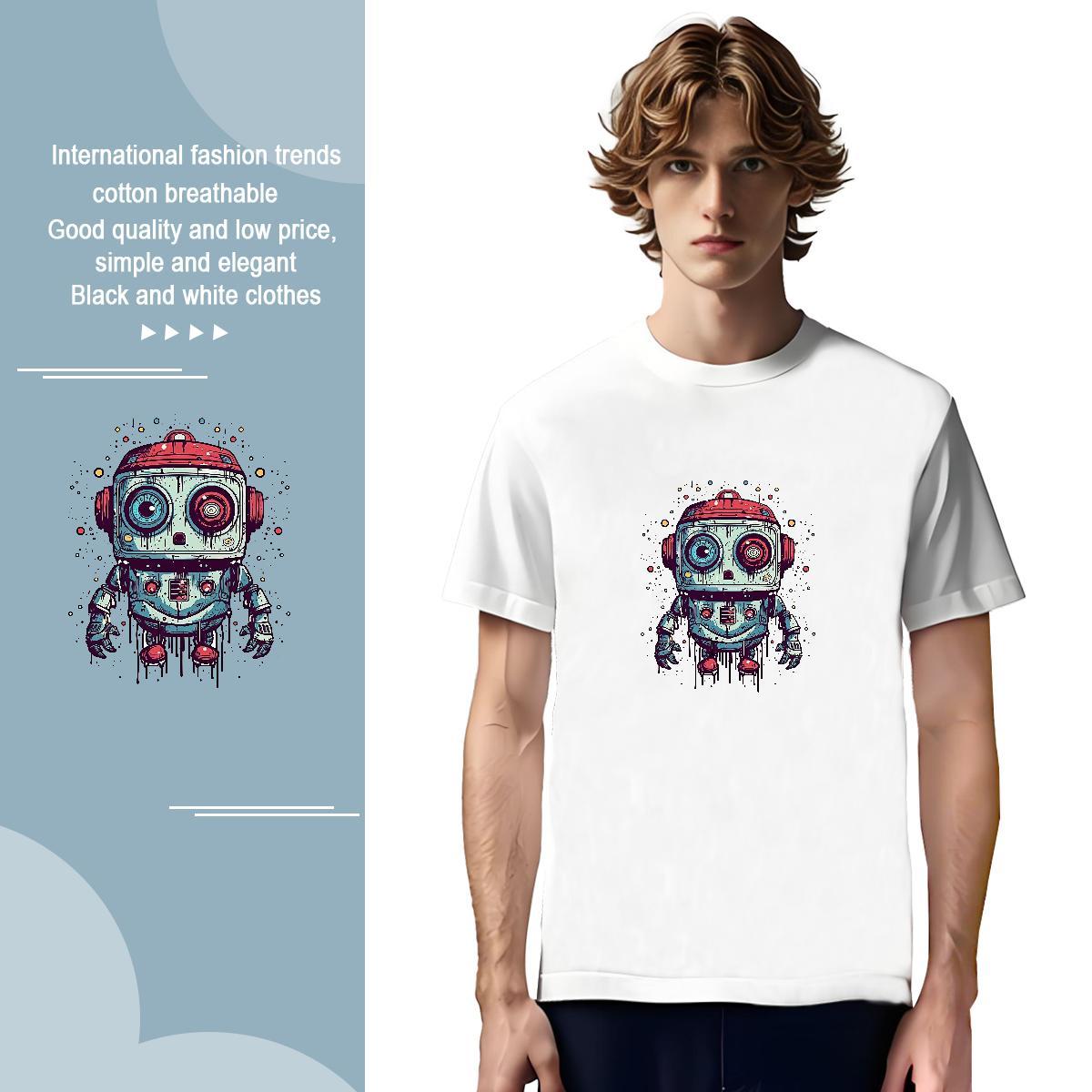 Popular Mens Tshirts ET 230g Pure Cotton Casual Beach Breathable Soft T Shirts Men DIY Printed New Designer Tops Shirt