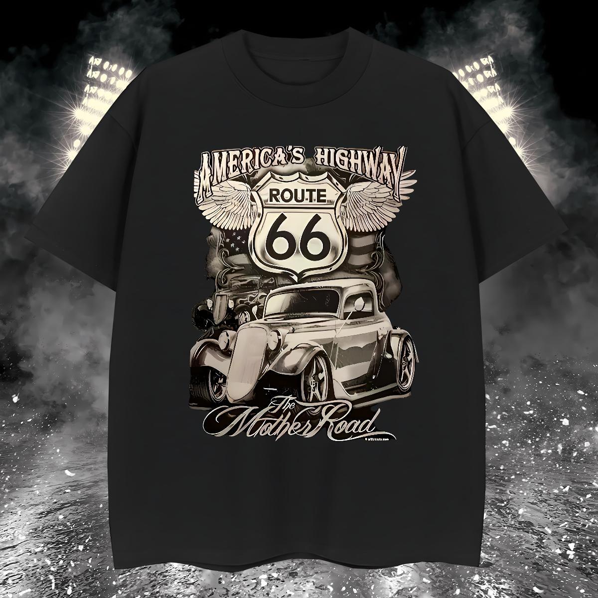 Fashion Casual 230g Cotton T-Shirts for Men car Casual Beach Tshirts Tops Shirt Breathable Crew Neck Loose Custom Print Oversized