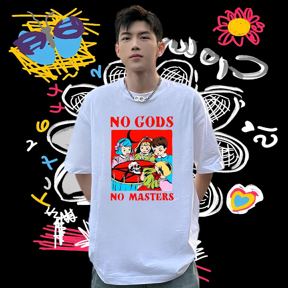 New Designer Men T Shirts skull Tops 230g 100% Cotton Hip Hop Loose Oversized Breathable Crew Neck Men Tops Tees