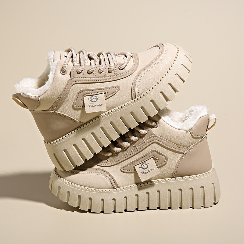 Ddmysports Korean Version Of Father S For Women Winter Plush Insulation High Top Instagram Trendy Student Casual Sports Cotton Shoes ZY Outdoor Shoes