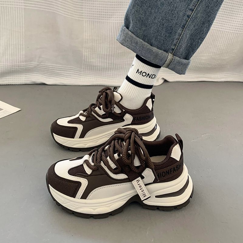 Ddmysports Running For Women New Spring And Autumn Height Increasing S Versatile Thick Sole Casual Sports Ins Trendy Dad Shoes Outdoor Shoes