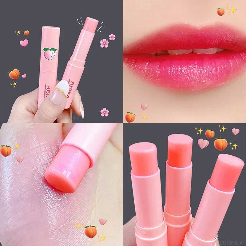Peach lipstick Colorless long-lasting moisturizing lipstick Temperature change Color lipstick Anti drying moisturizing lipstick W240810