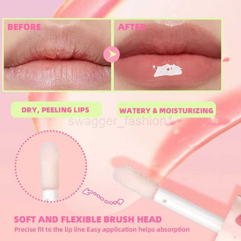 Fruit Flavors Lip Oil Set Hydrating Moisturising Clear Lipgloss Water Gloss Lip Pomade Lasting Lip Protector Plump Lips MakeupXJ240812