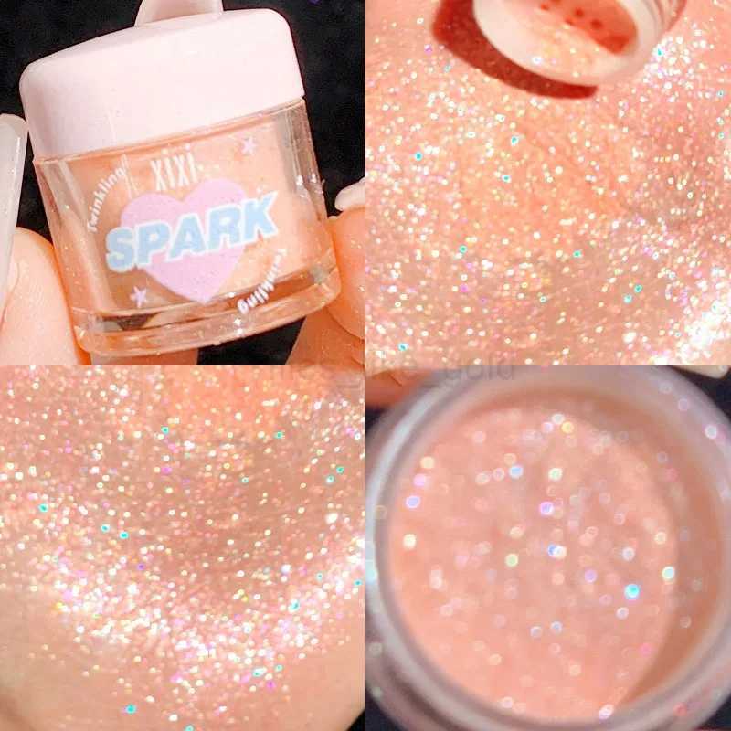 3 colors Shiny Highlighters powder diamond shimmer eye shadow Pearlescent face body bright smooth natural contour makeup W240812