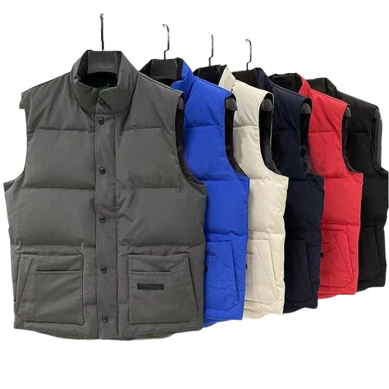 Womens Puffer Vest Designer Vest Gilet Mens Designer Jacket Stand Collar Zipper Buttons Letters Classic White Duck Down Winter Vest top Mens Vest Jacket Fashion