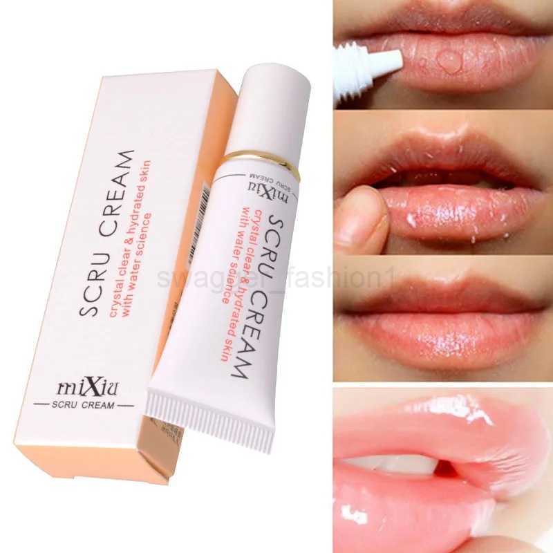 1pcs Lip Scrub Removal Horniness Crystal Clear Hydrated Water Lips Exfoliating Gel Lip Care Tool Transparent Lip ScrubXJ240812