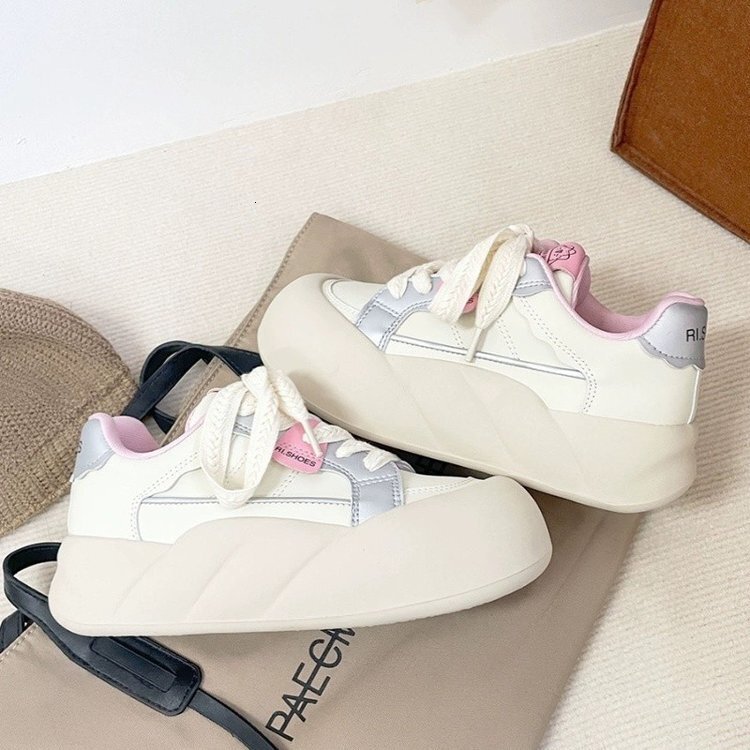 Ddmysports S New Color Block Spring Summer Breathable Women S Shoes Thick Sole Elevated Casual Board Sports Durable And Trendy Outdoor