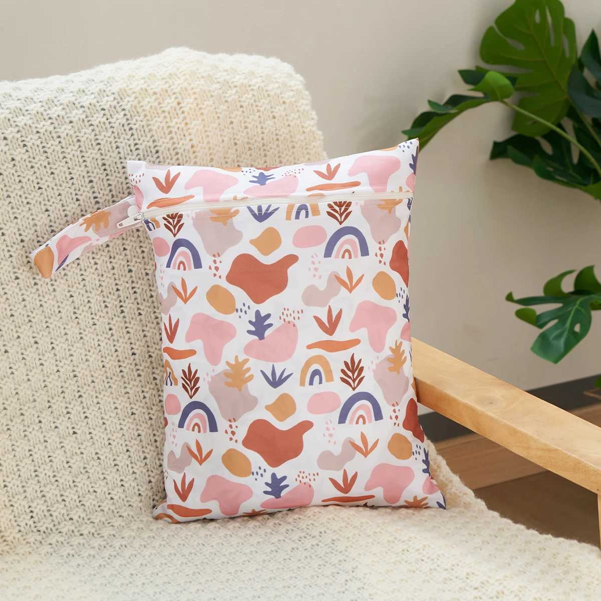 HappyFluent PUL baby diaper wet bag reusable waterproof diaper bag 28cmx36cm W240812