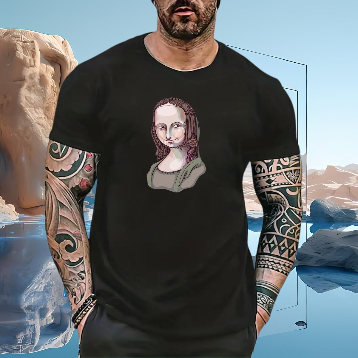 Designer portrait T Shirt For Man Sports Casual Men Clothes T-Shirt 100% Cotton 230g Fashion Designer Breathable Short Sleeve Custom Print Plus Size T