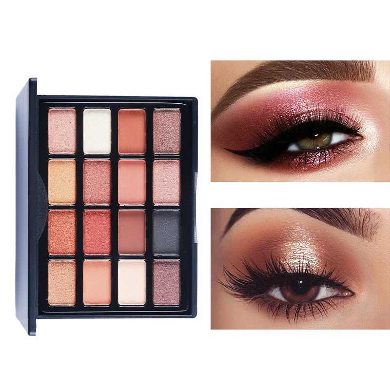 High pigment eye shadow makeup palette matte metal eye shadow tray durable mix of natural color makeupW241212