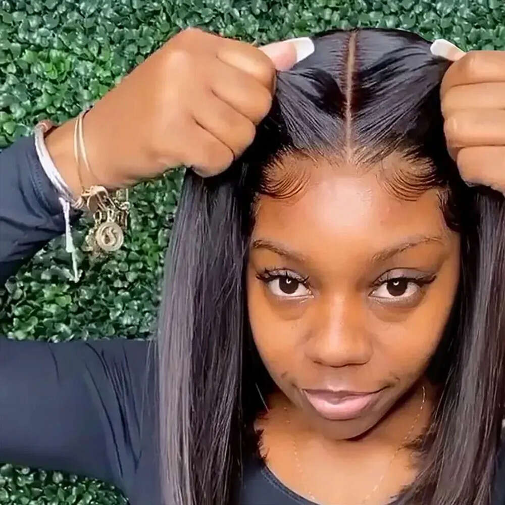 Straight Front Human Hair Wigs Wear Go Glueless Short Bob 6X4 HD Transparent Lace Closure Wig Sale